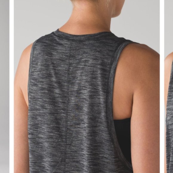 Lululemon Lululemon Cardio Squad Tank - Heathered Black - Size 8 - Picture 5 of 6